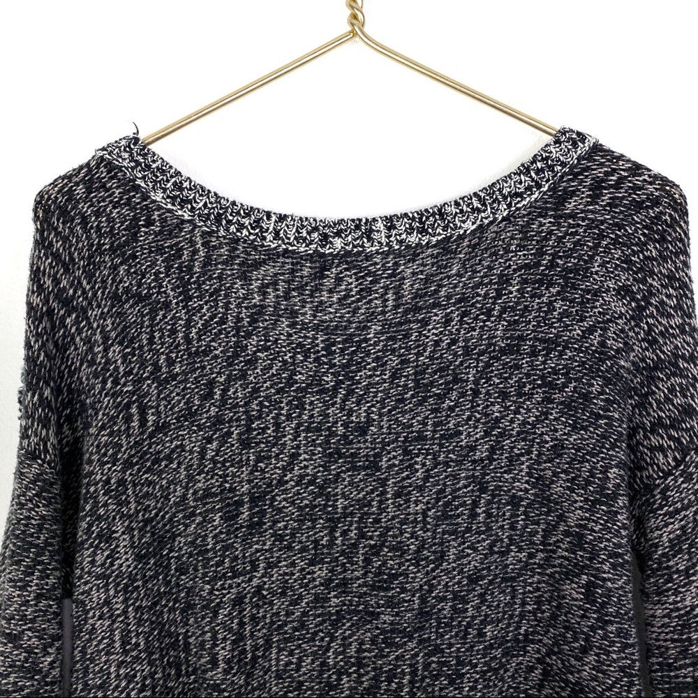 American Eagle Cable Knit Contrast Marled Sweater - Picture 6 of 6